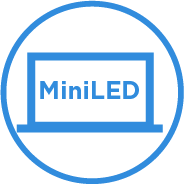 Až 3,2K Mini LED displej